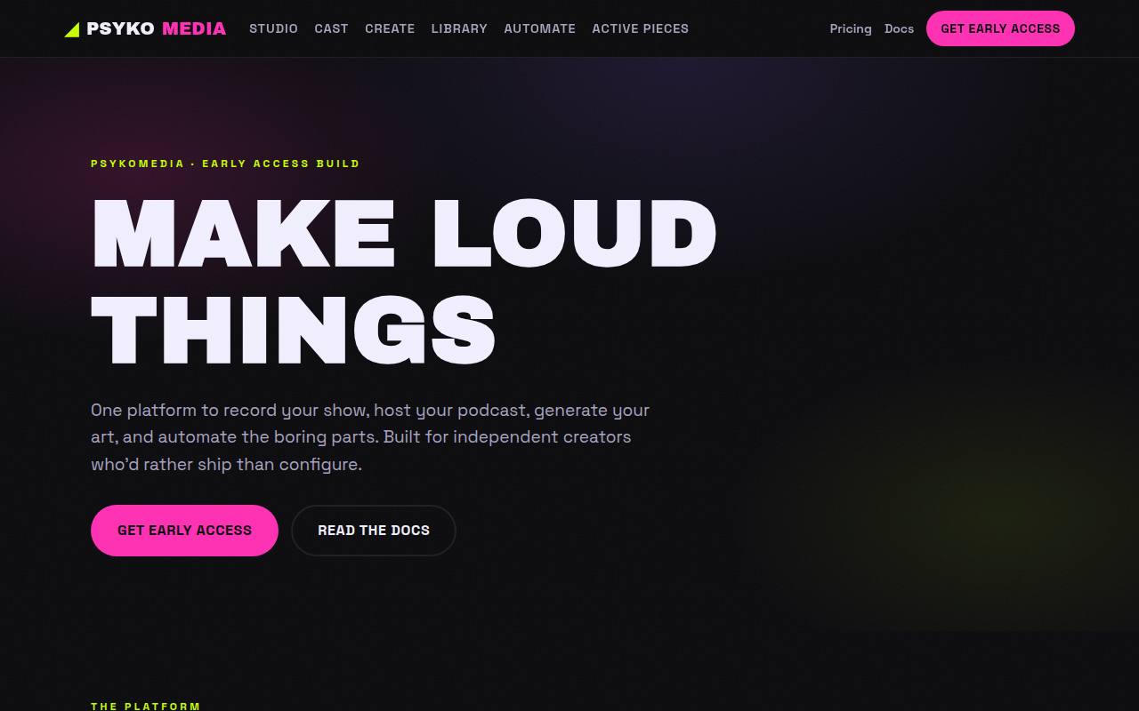 PsykoMedia homepage